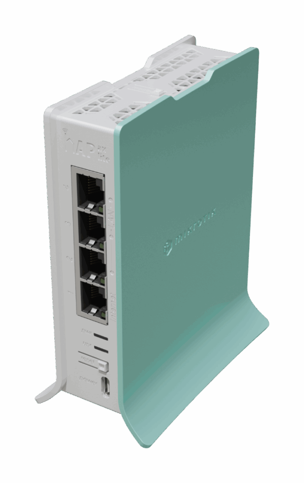 روتر وای‌فای MikroTik hAP ax lite | پشتیبانی از WiFi 6 با طراحی جمع‌وجور - تصویر 1